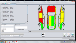 elmatronic gépjármű karosszéria állapotfelmérő szoftvercsomag ANDROID és WINDOWS OS-re gépjármű szakértők, kárszakértők, biztosító társaságoknak